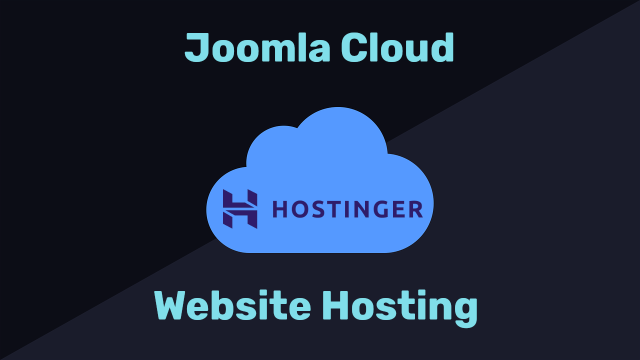 Hostinger Cloud Joomla Website Hosting