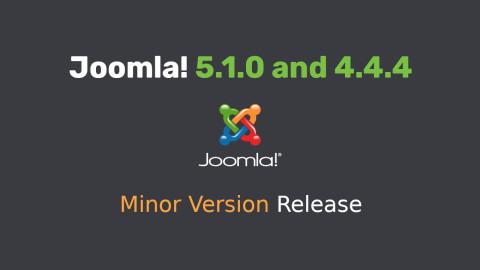 Joomla 5.1.0 and 4.4.4 Released